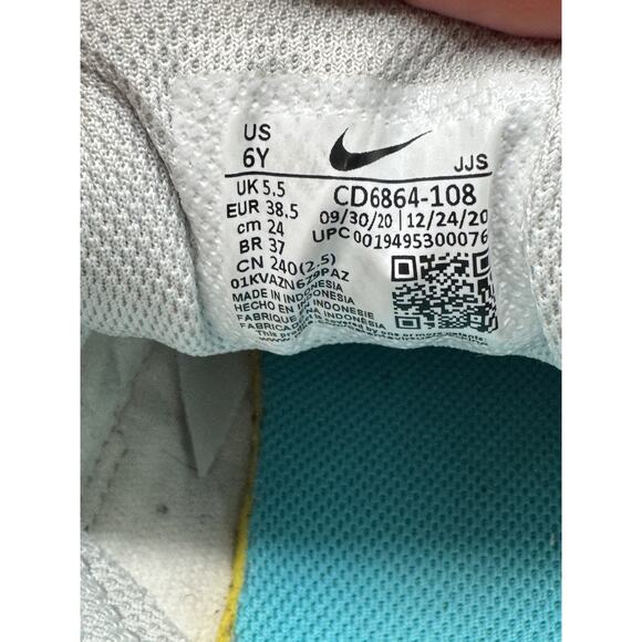 Nike Air Max 90 LTR (PS) White Chlorine Blue CD6867-108 Little Kids - Size 6Y - Picture 11 of 11